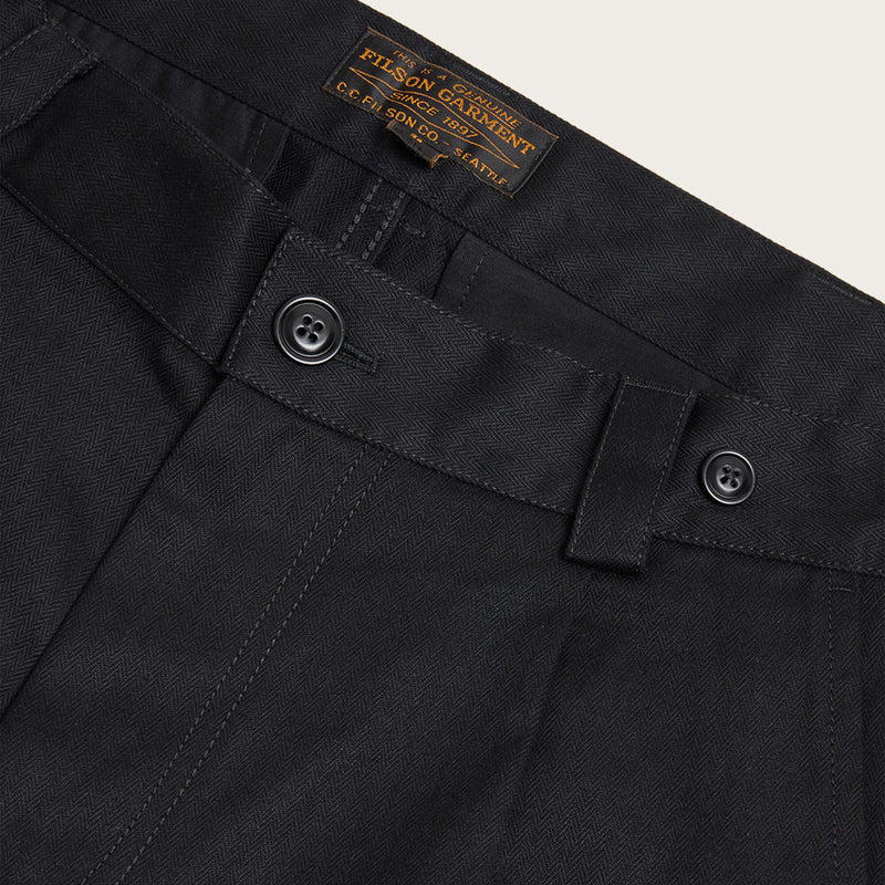 Chino de travail plissé by Filson | Black (Black)