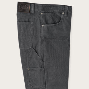 Dry tin cloth double front pants by Filson | Raven (Black)
