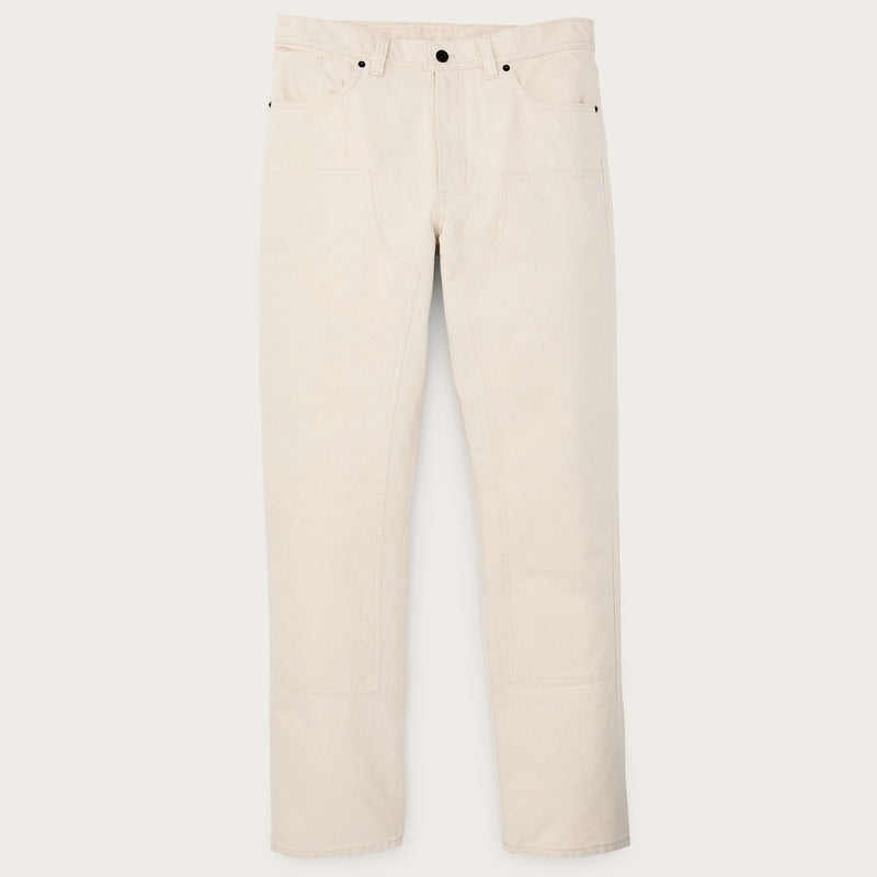 Dry tin cloth double front pants von Filson | Natural seed (White)