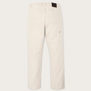 Dry tin cloth double front pants von Filson | Natural seed (White)