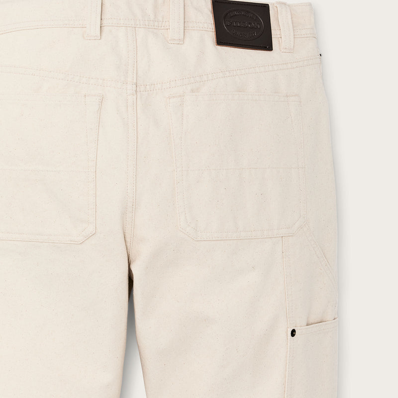 Dry tin cloth double front pants von Filson | Natural seed (White)