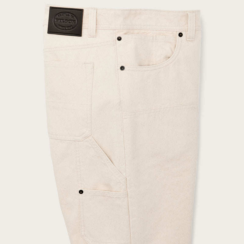 Dry tin cloth double front pants von Filson | Natural seed (White)