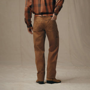 Pantalon doublé devant en dry tin cloth par Filson | Whiskey (Brown)