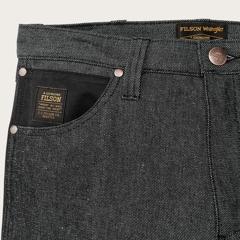 Jeans wild adventure wrangler x filson di Filson | Black (Gray)