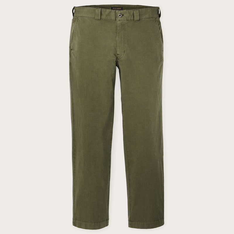 Granite mountain flat front pants di Filson | Burnt olive (Green)
