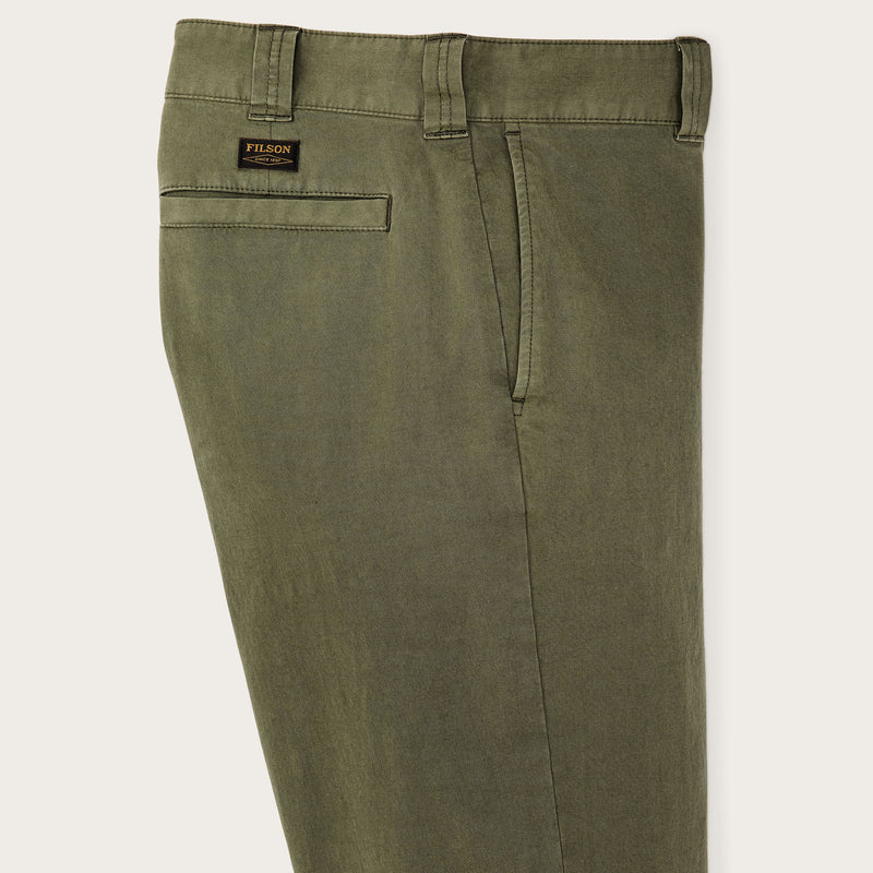 Granite mountain flat front pants di Filson | Burnt olive (Green)