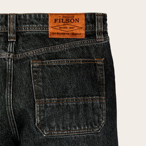 14-oz. straight-leg jeans di Filson | Vintage black (Black)