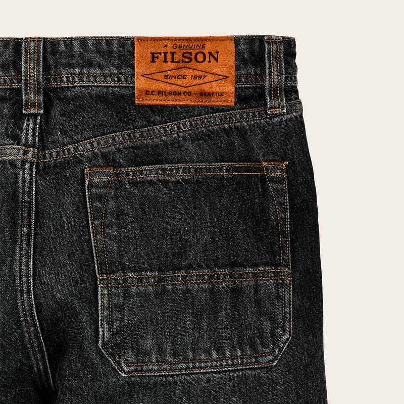 14-oz. straight-leg jeans di Filson | Vintage black (Black)