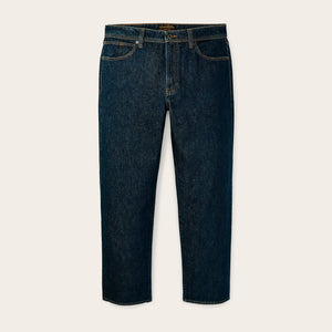 14-oz. straight-leg jeans by Filson | Rinsed vintage indig (Blue)