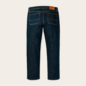 14-oz. straight-leg jeans by Filson | Rinsed vintage indig (Blue)