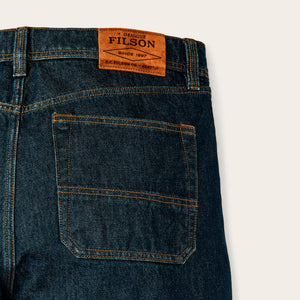 14-oz. straight-leg jeans by Filson | Rinsed vintage indig (Blue)