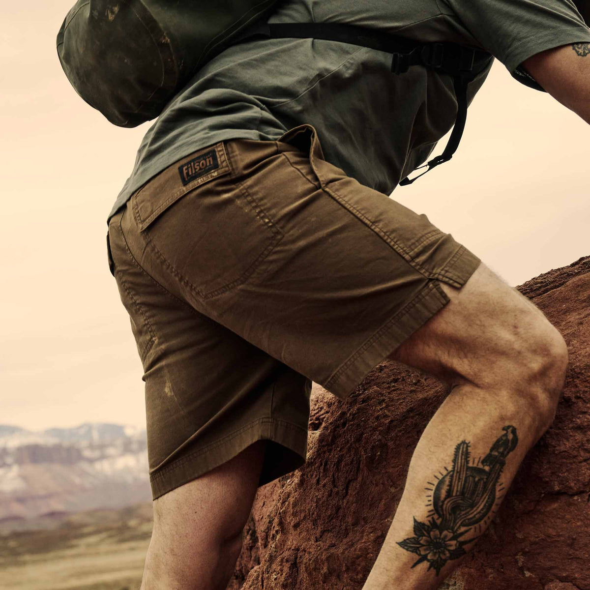 Filson Granite Mountain 9 Shorts - Mud Brown 38