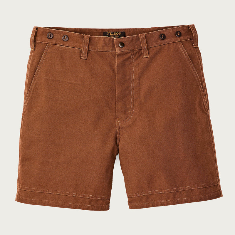 Dry tin cloth shorts von Filson | Whiskey (Brown)