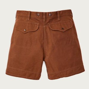 Dry tin cloth shorts von Filson | Whiskey (Brown)