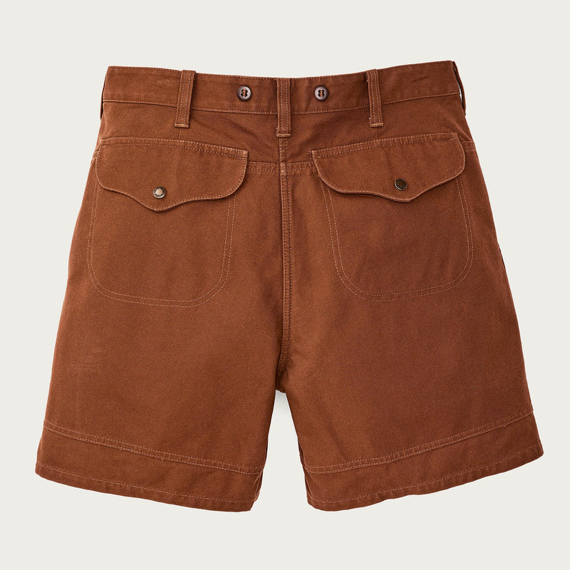 Dry tin cloth shorts von Filson | Whiskey (Brown)