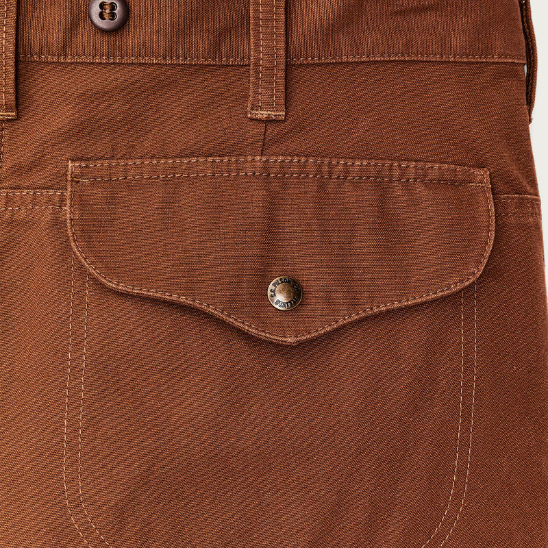 Dry tin cloth shorts von Filson | Whiskey (Brown)