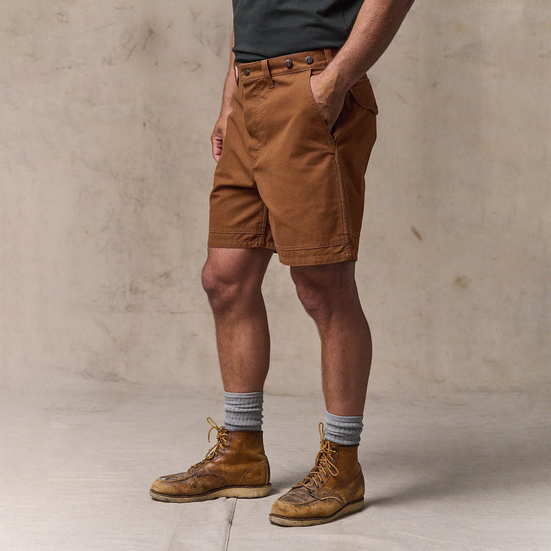 Dry tin cloth shorts von Filson | Whiskey (Brown)