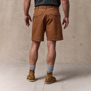 Dry tin cloth shorts von Filson | Whiskey (Brown)