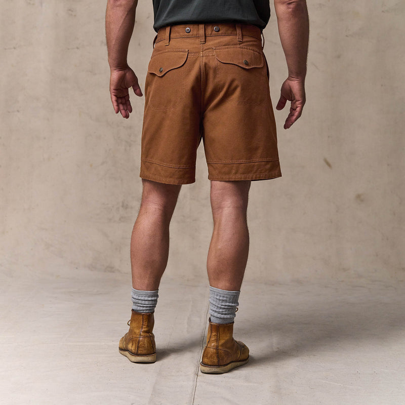 Dry tin cloth shorts von Filson | Whiskey (Brown)
