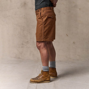 Dry tin cloth shorts von Filson | Whiskey (Brown)