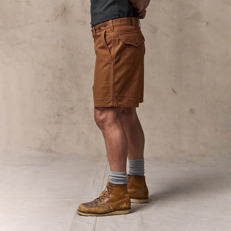 Dry tin cloth shorts von Filson | Whiskey (Brown)
