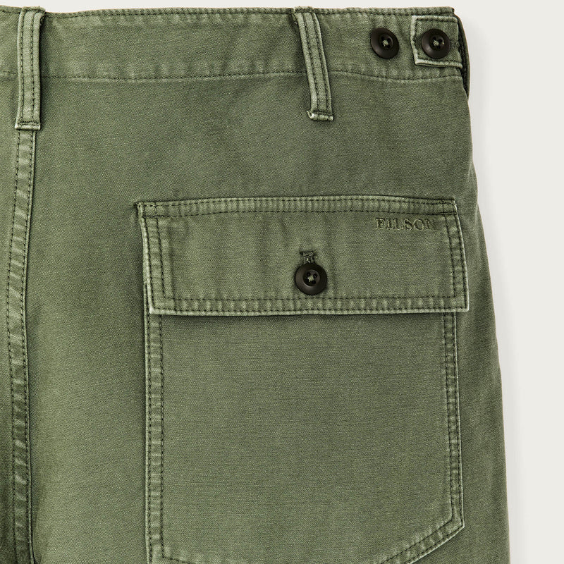 Field supply shorts par Filson | Washed fatigue green (Green)