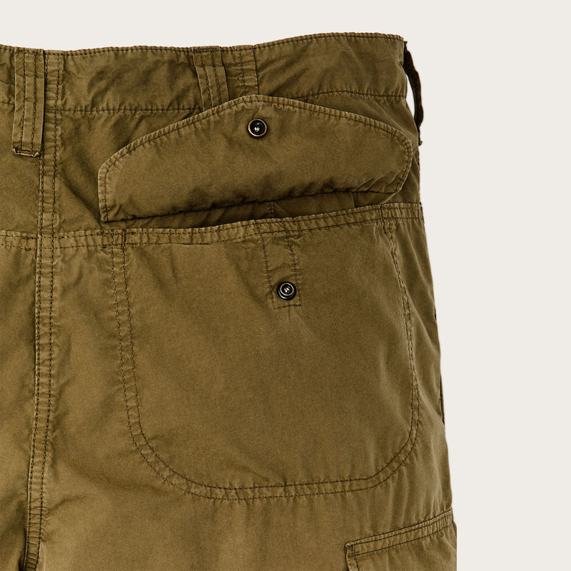 Tropical poplin cargo shorts di Filson | Military olive (Green)