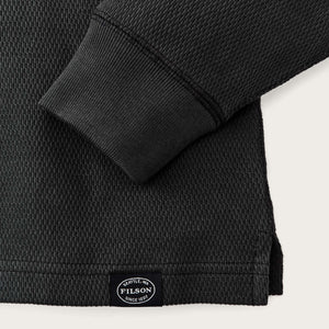 Waffle knit thermal crew von Filson | Faded black (Beige)