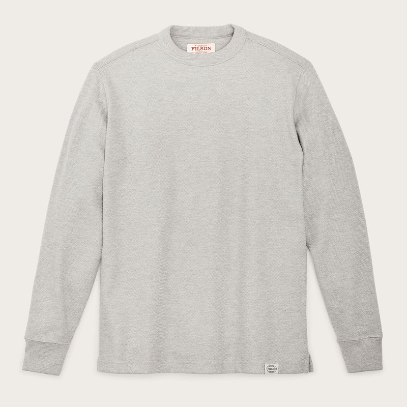 Waffle knit thermal crew par Filson | Light heather gray (Gray)