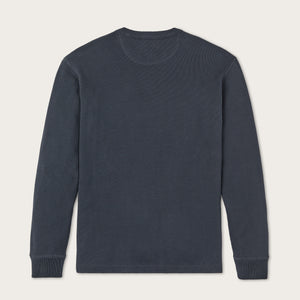 Waffle knit thermal crew di Filson | Blue mussel (Blue)