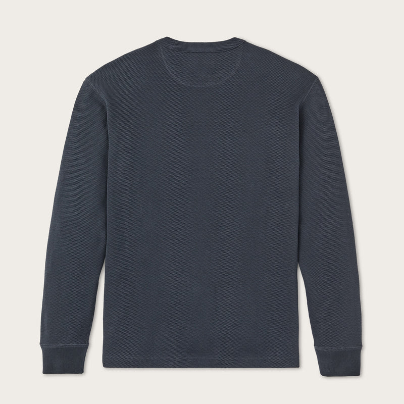 Waffle knit thermal crew di Filson | Blue mussel (Blue)