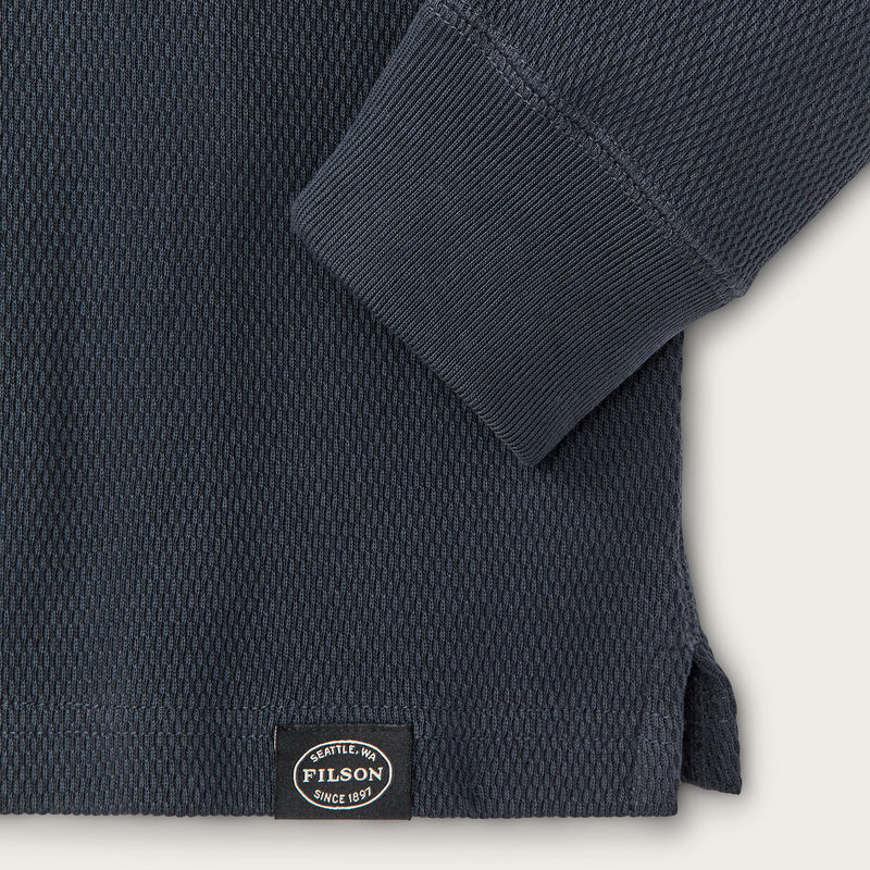 Waffle knit thermal crew di Filson | Blue mussel (Blue)