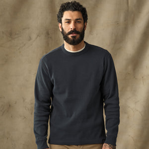 Waffle knit thermal crew di Filson | Blue mussel (Blue)