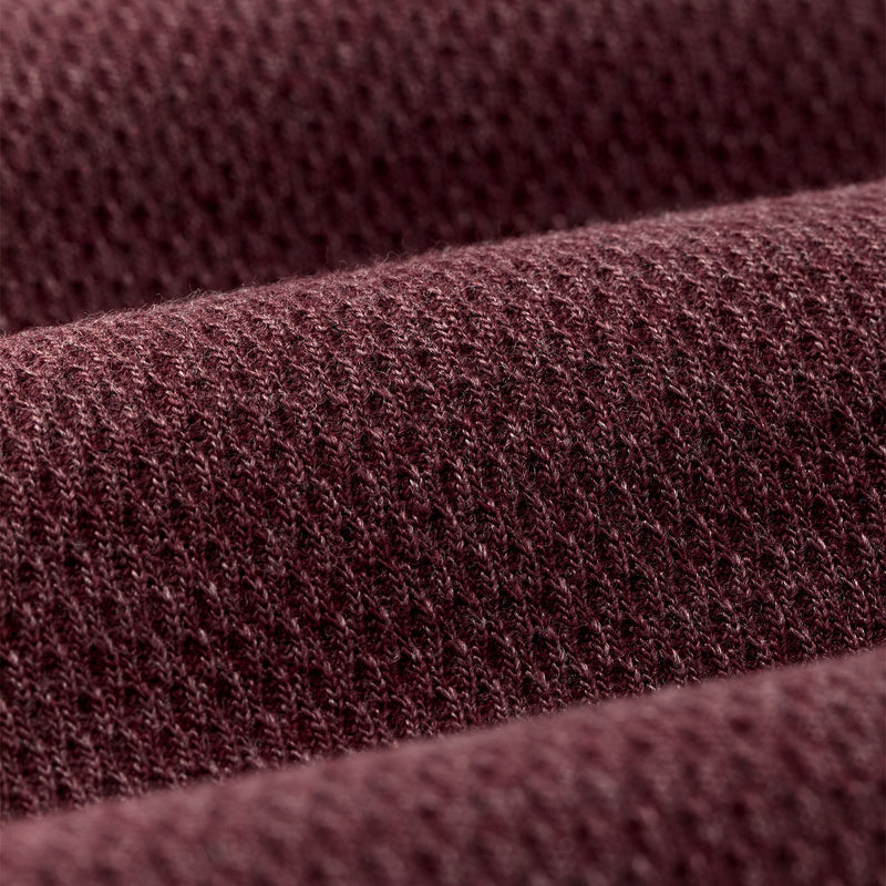 Waffle knit thermal crew von Filson | Dark port heather (Red)