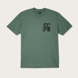 Pioneer graphic t-shirt by Filson | Balsam green stag (Green)