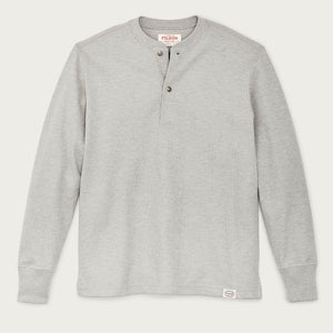 Waffle knit henley by Filson | Light heather gray (Gray)