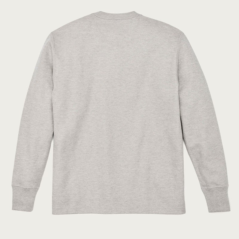 Waffle knit henley by Filson | Light heather gray (Gray)