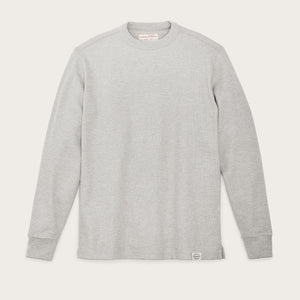 Waffle knit thermal crewneck by Filson | Light heather gray (Gray)