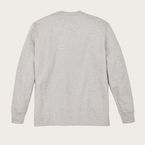 Waffle knit thermal crewneck by Filson | Light heather gray (Gray)