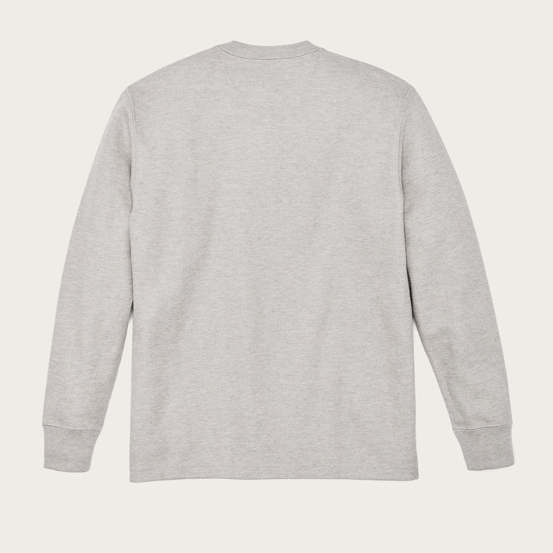 Waffle knit thermal crewneck by Filson | Light heather gray (Gray)