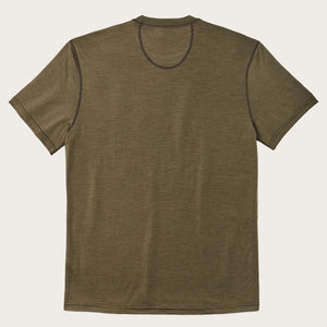 210g merino wool short sleeve crewneck von Filson | Dark olive (Green)