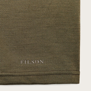 210g merino wool short sleeve crewneck von Filson | Dark olive (Green)
