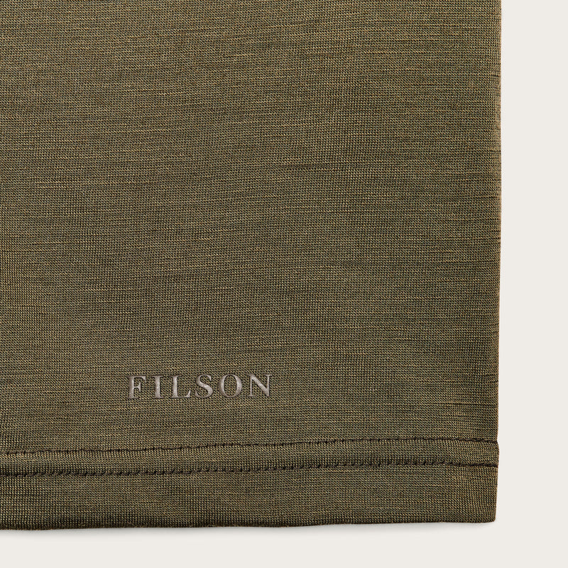 210g merino wool short sleeve crewneck von Filson | Dark olive (Green)