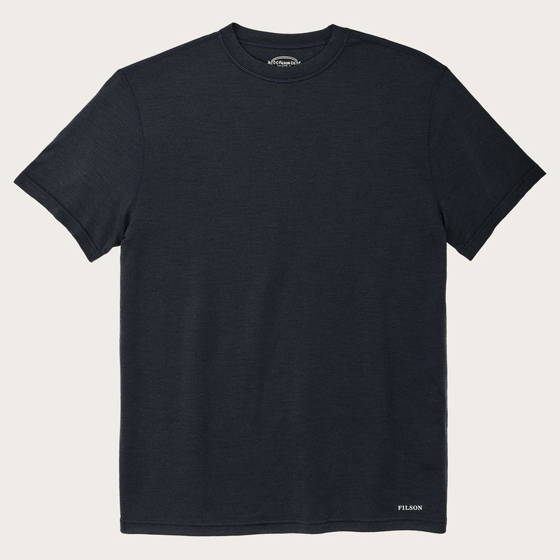 T-shirt girocollo a maniche corte in lana merino da 210 g di Filson | Dark navy (Blue)