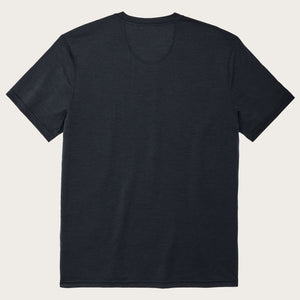 T-shirt girocollo a maniche corte in lana merino da 210 g di Filson | Dark navy (Blue)