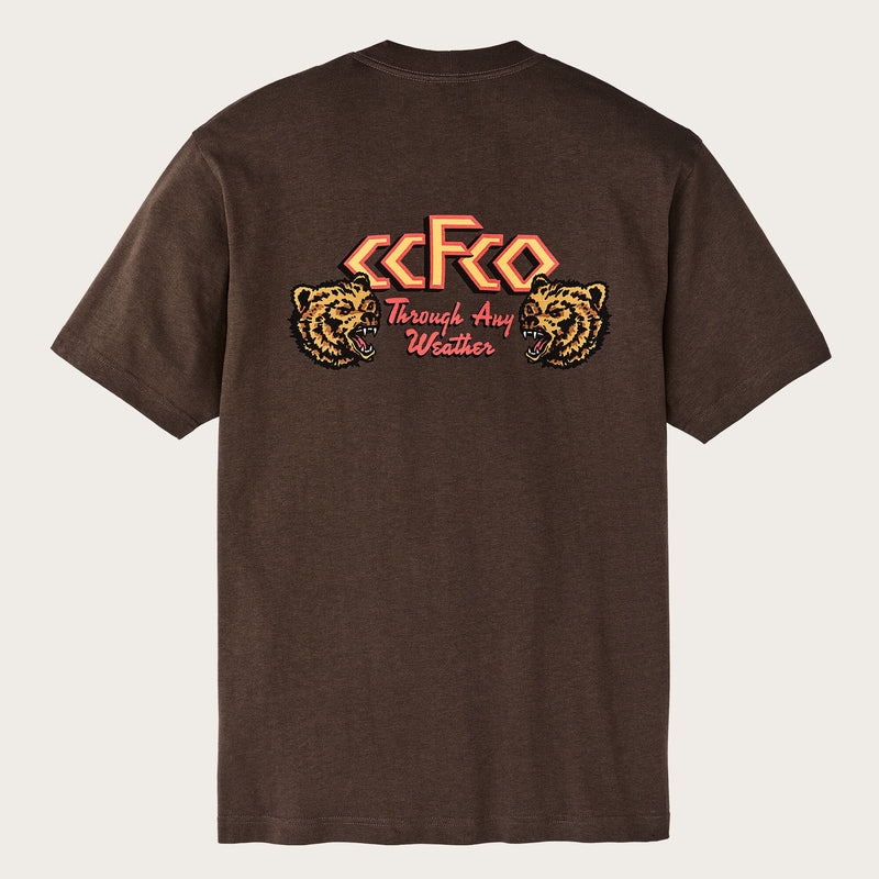 Frontier graphic t-shirt by Filson | Dark brown / any wea (Brown)