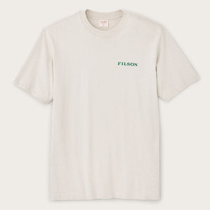 Frontier logo t-shirt by Filson | Cliff gray / scenic (Beige)