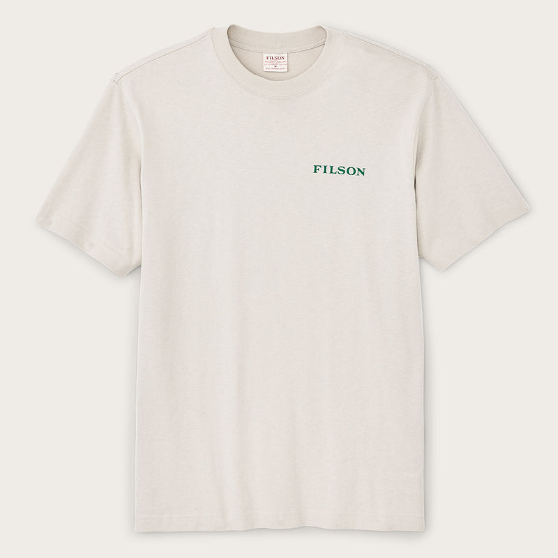 Frontier logo t-shirt by Filson | Cliff gray / scenic (Beige)