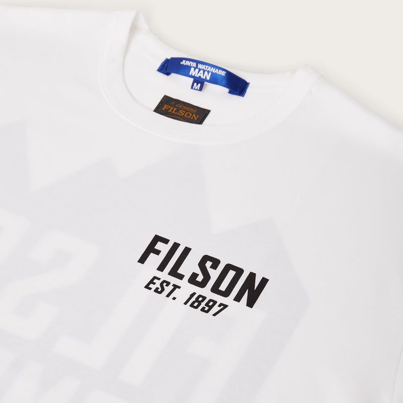 Filson x junya watanabe graphic cotton t-shirt by Filson | White / black (White)