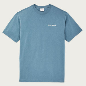 Scenic graphic t-shirt par Filson | Blue fin (Blue)